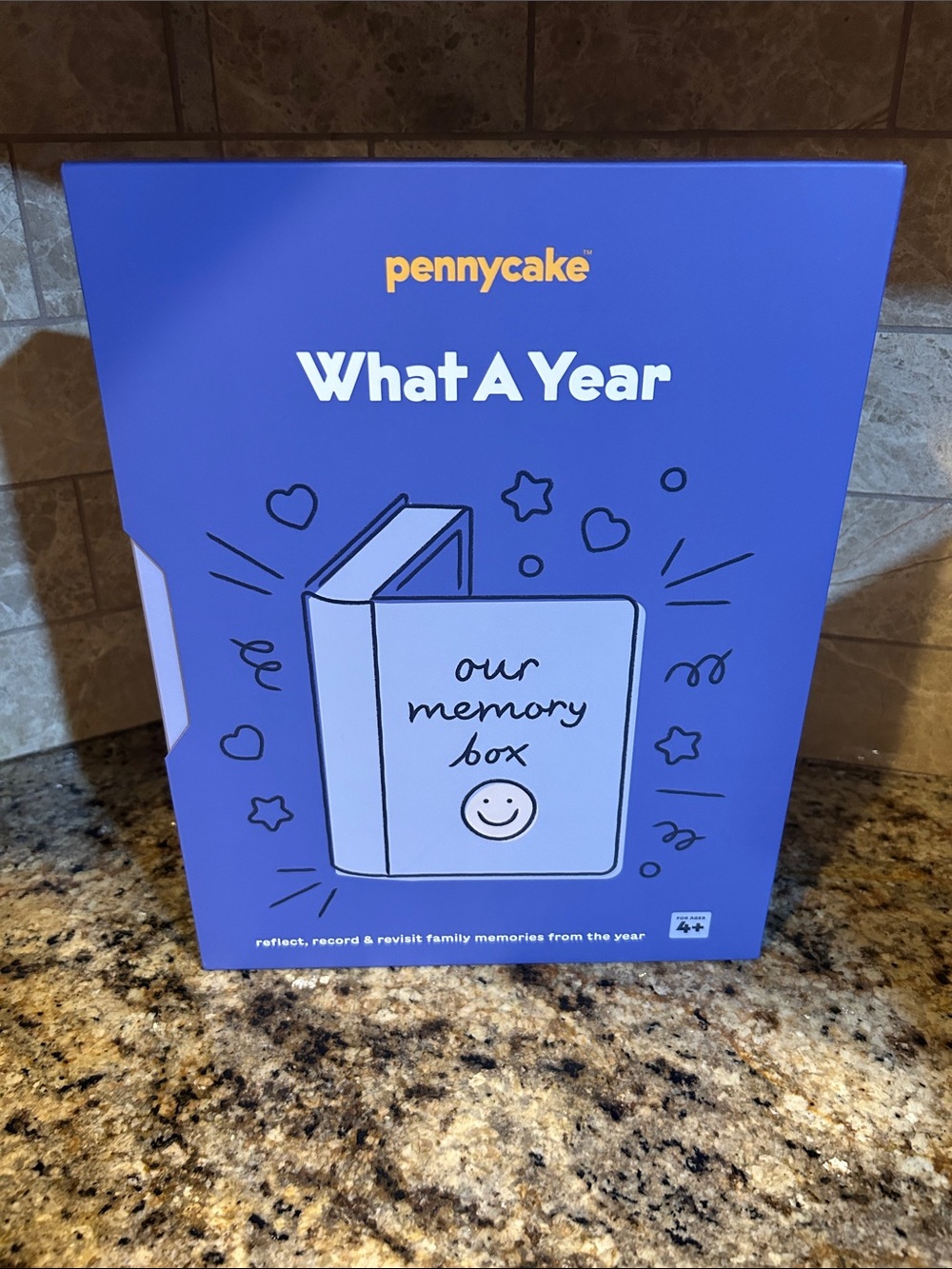Pennycake  What A Year Memory Box - Blue Keepsake Storage, New